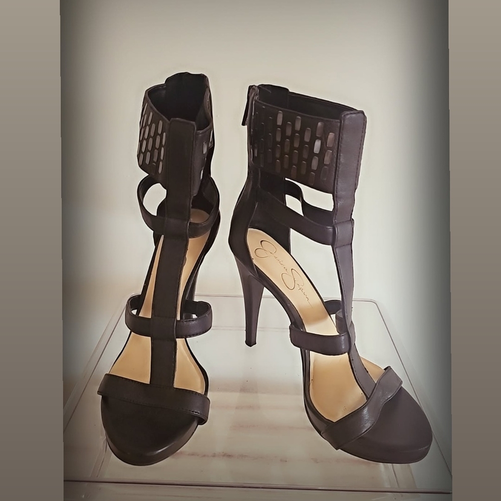 Jessica Simpson Strappy Black Heels